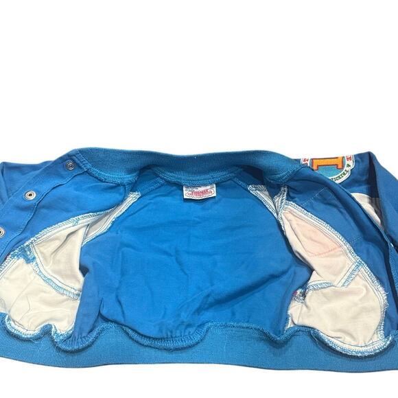HTF Vintage 90s Thomas the Tank Engine Jacket 4T Patches Bomber Doe Spun Company - Picture 6 of 16
